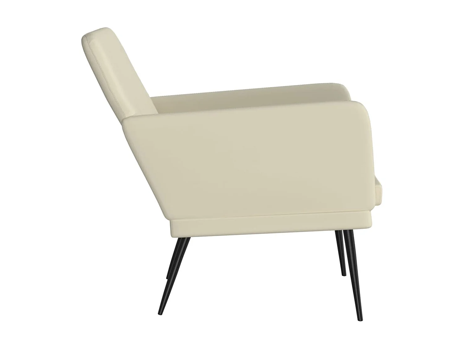 Fauteuil Crème 61x78x80 cm Similicuir