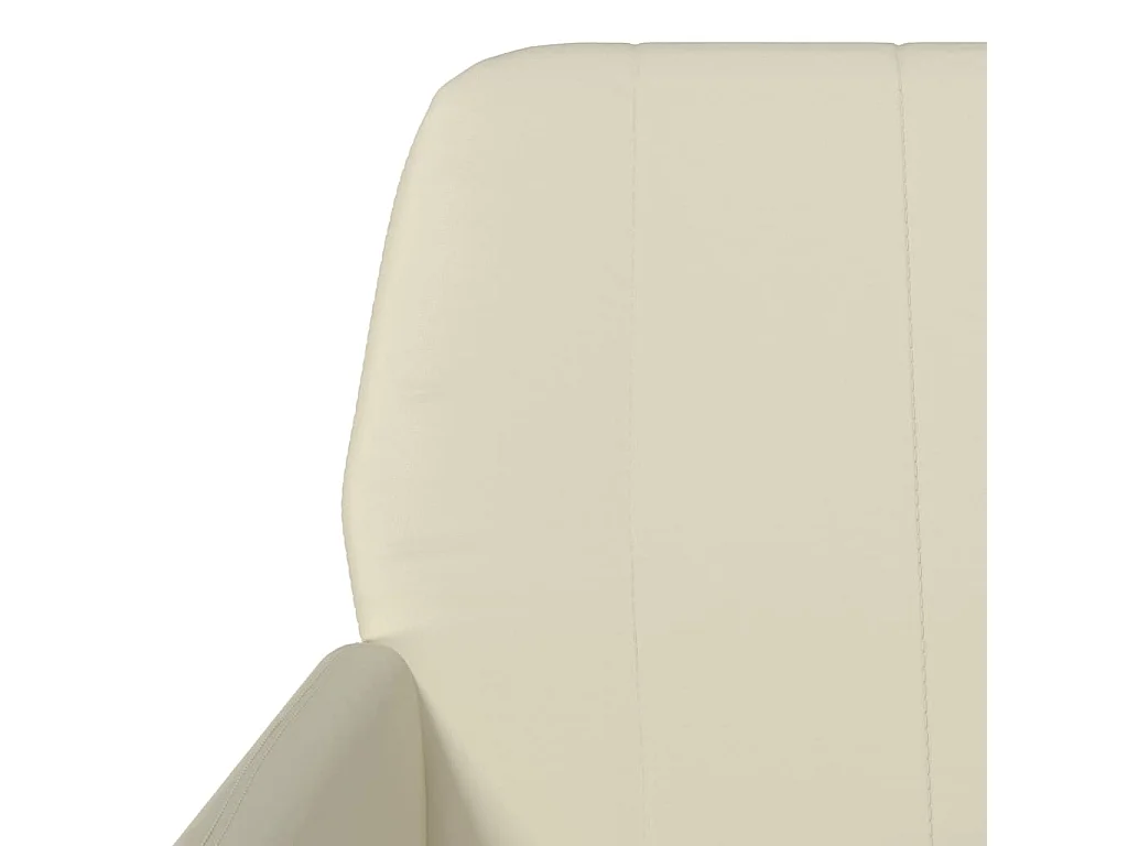 Fauteuil Crème 61x78x80 cm Similicuir