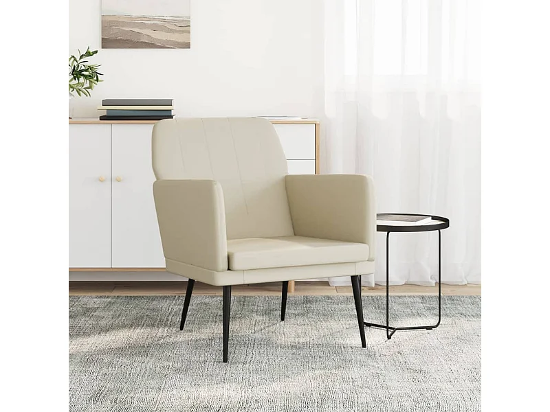 Fauteuil Crème 61x78x80 cm Similicuir