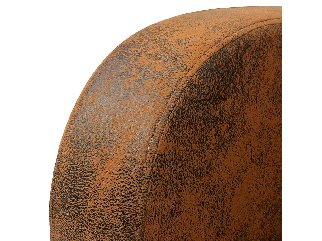 Fauteuil kunstsuède bruin