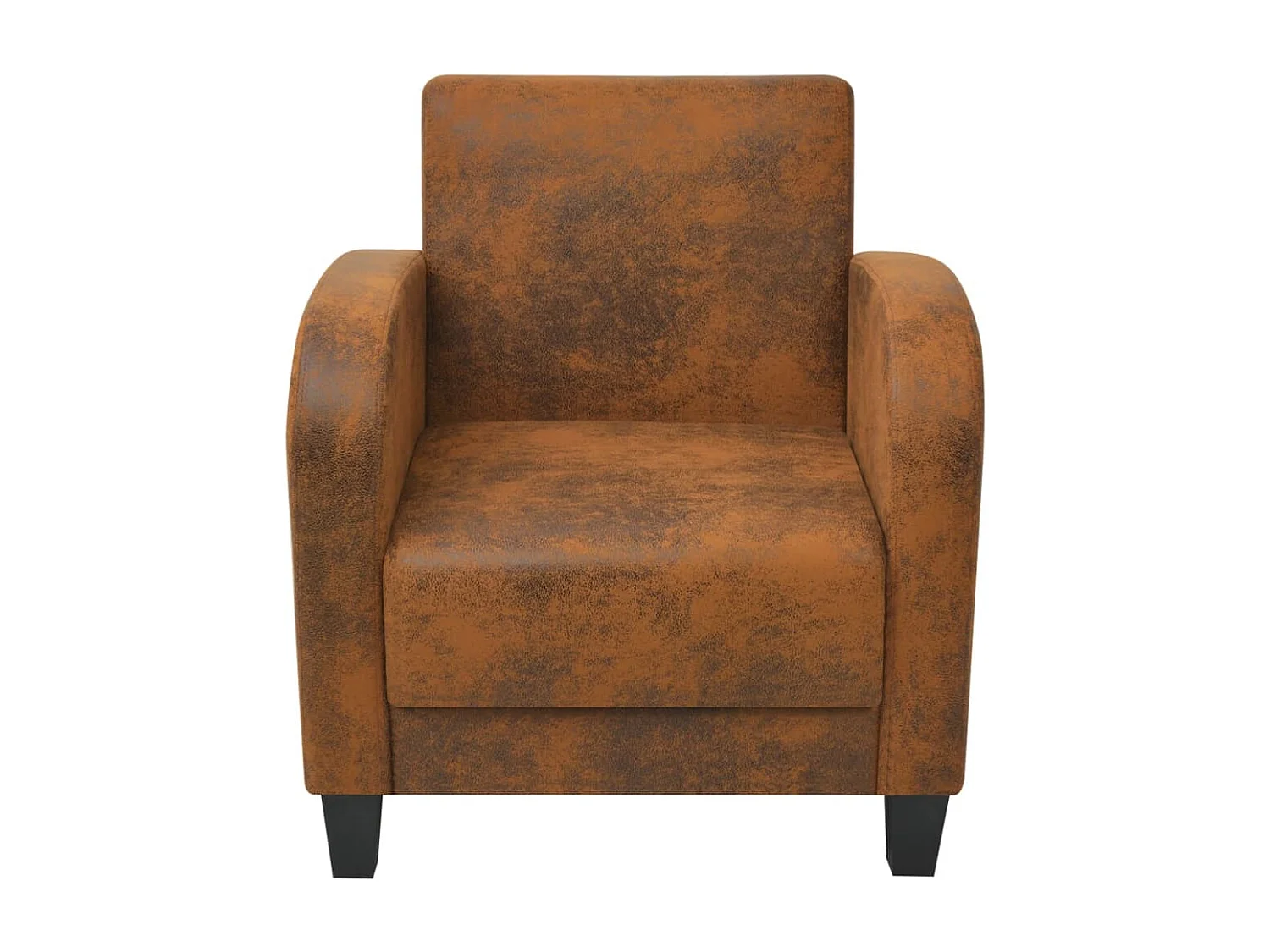Fauteuil Marron Similicuir daim