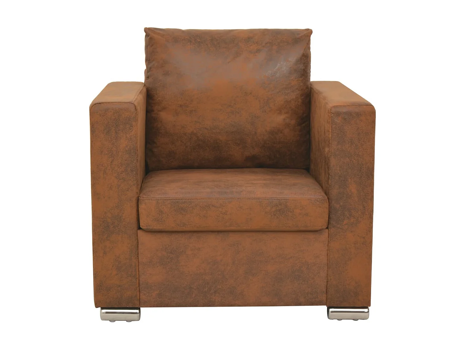 Fauteuil Marron Similicuir daim