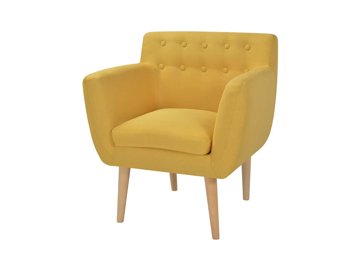 Fauteuil Jaune Tissu