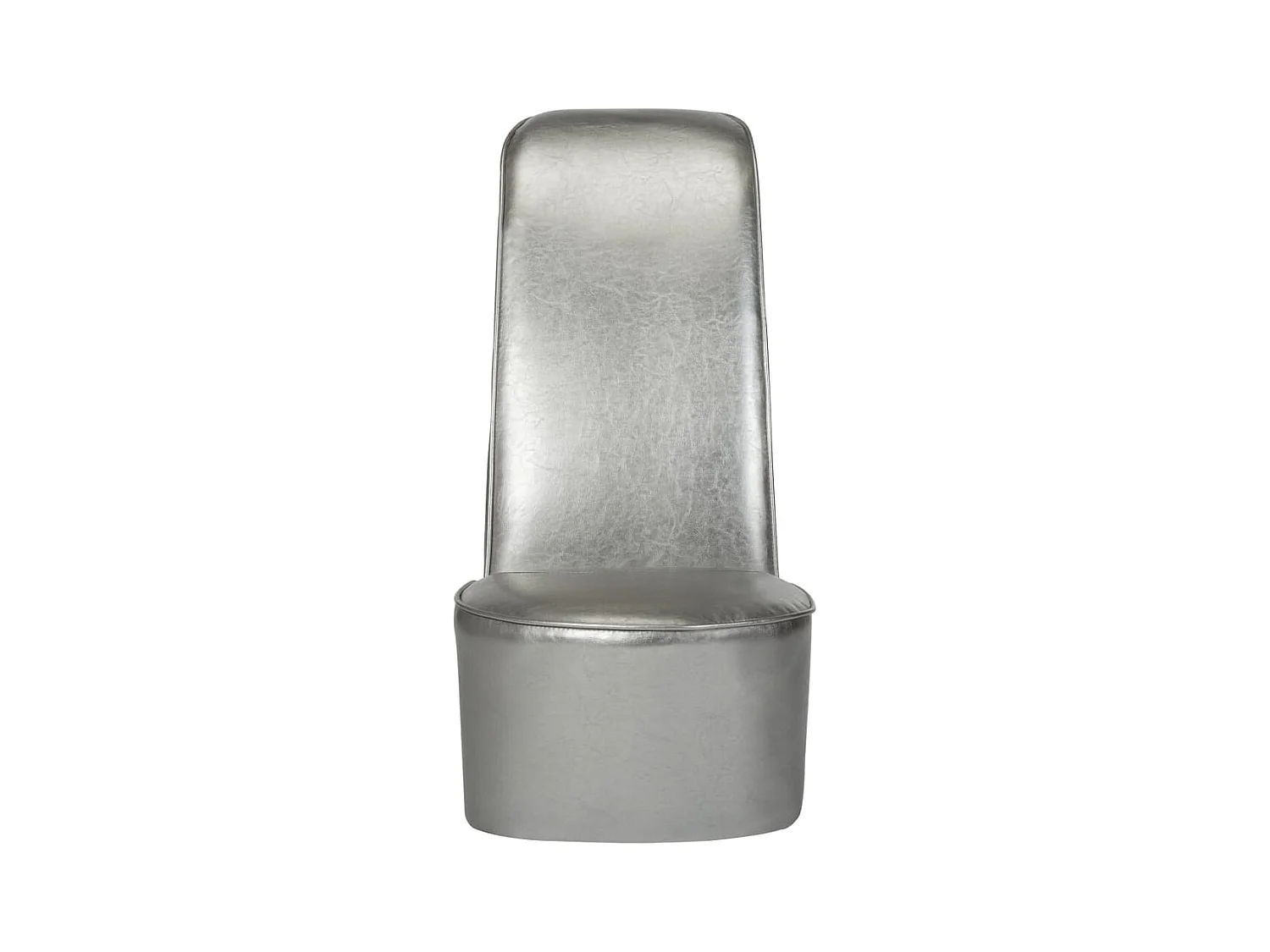Fauteuil en forme de chaussure à talon haut Argenté Similicuir