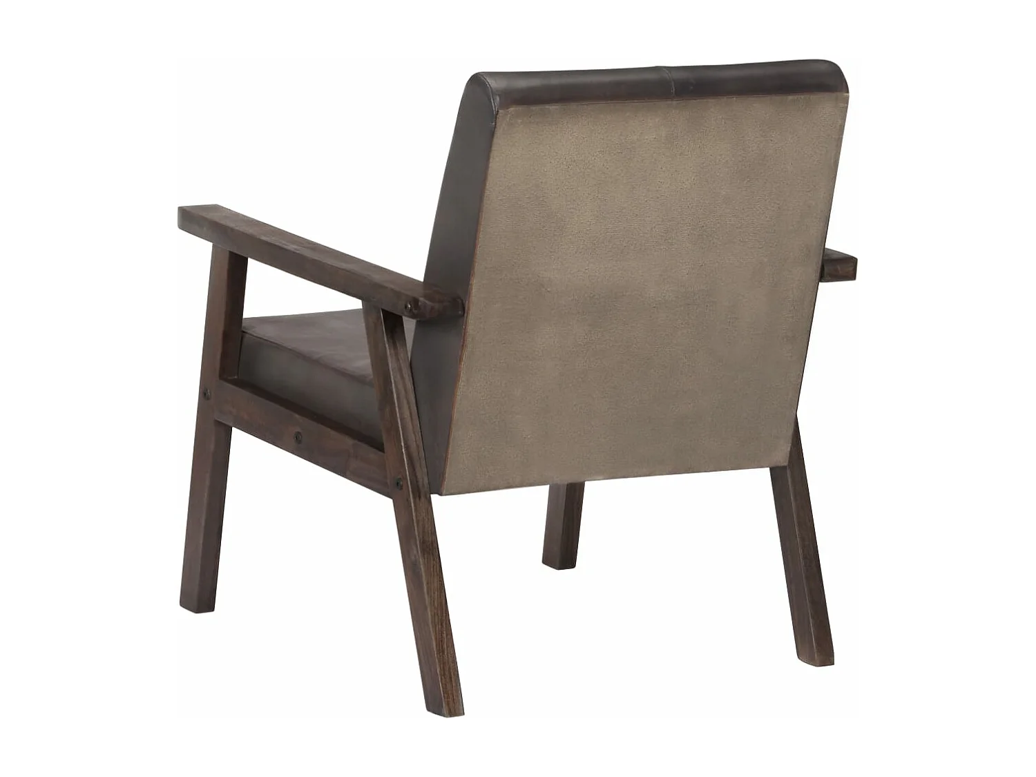 Fauteuil Gris Cuir véritable
