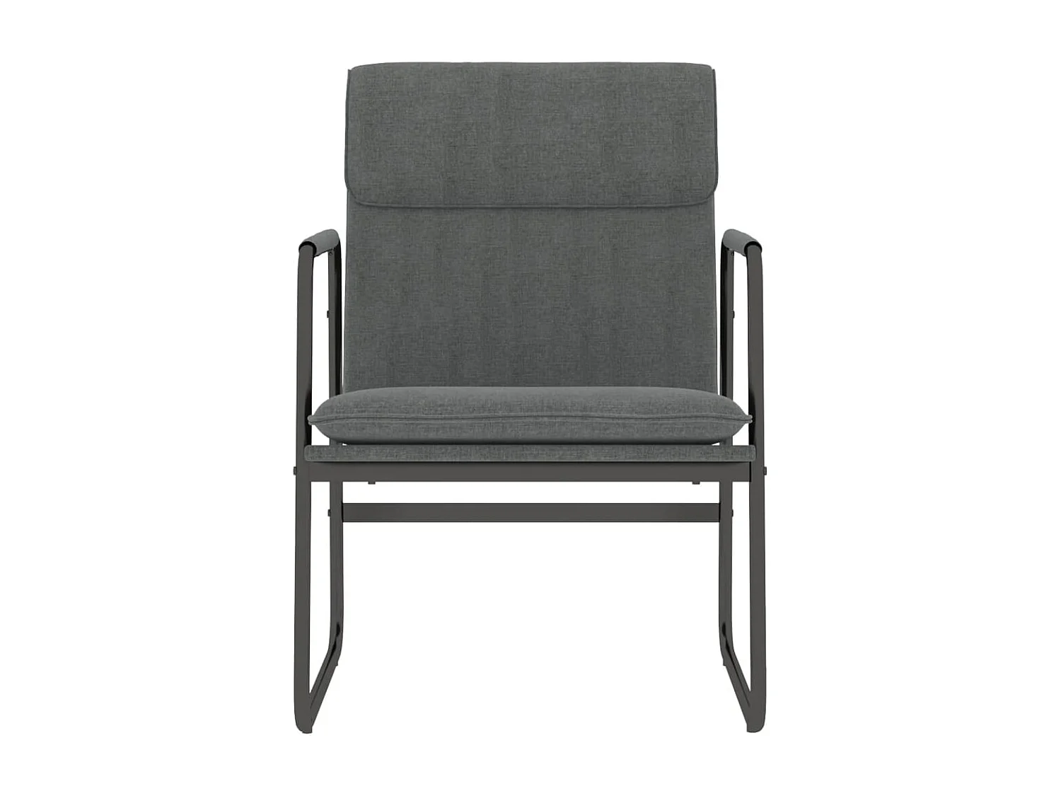 Loungestoel 55x64x80 cm stof donkergrijs