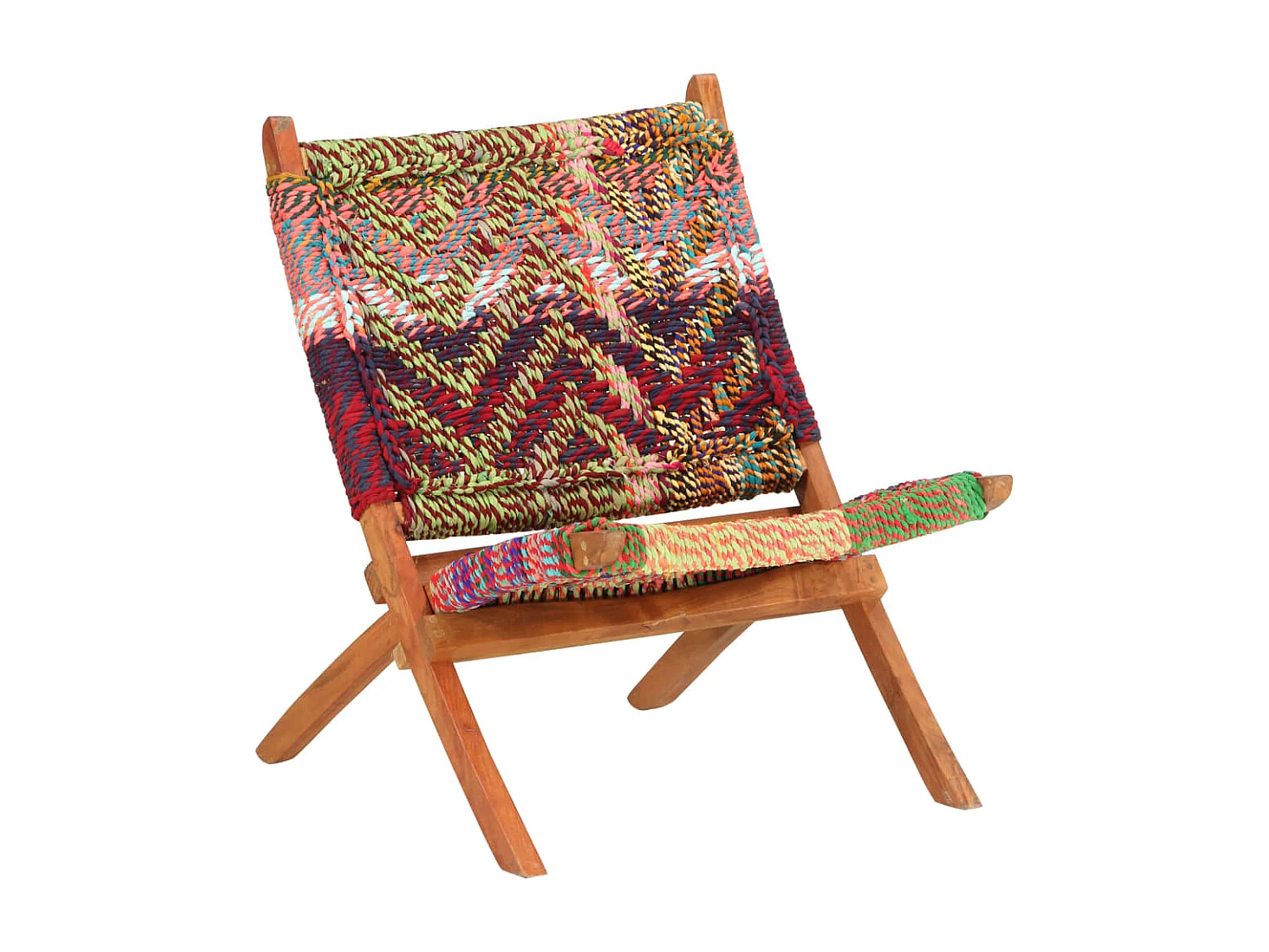Fauteuil pliable Chindi Multicolore Tissu