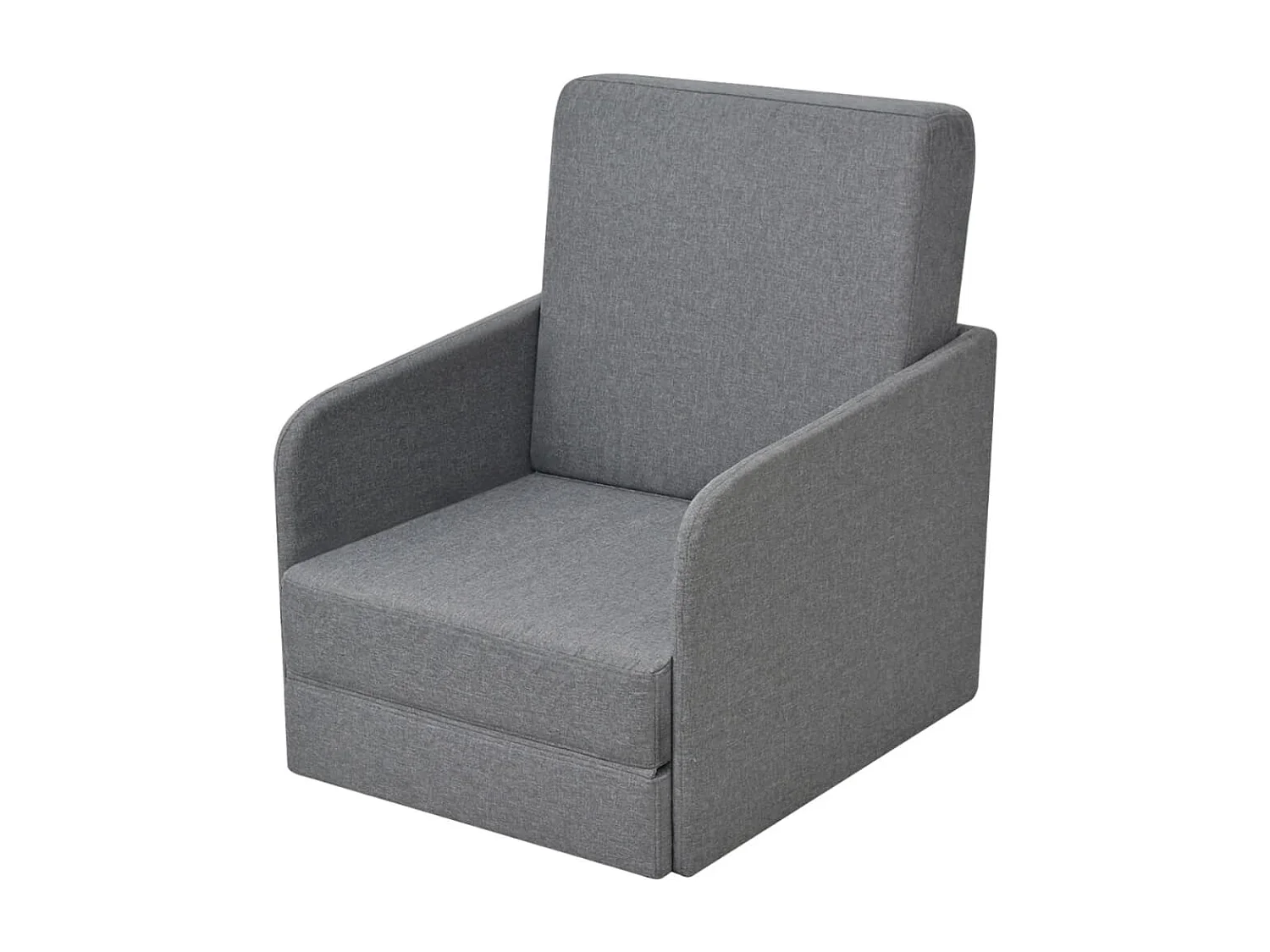 Fauteuil convertible Gris clair Tissu