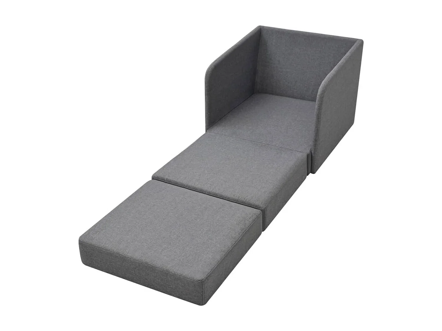 Fauteuil convertible Gris clair Tissu