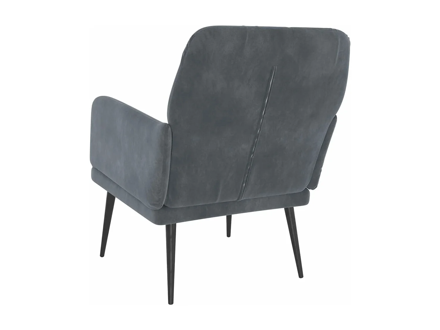 Fauteuil Gris foncé 62x79x79 cm Velours