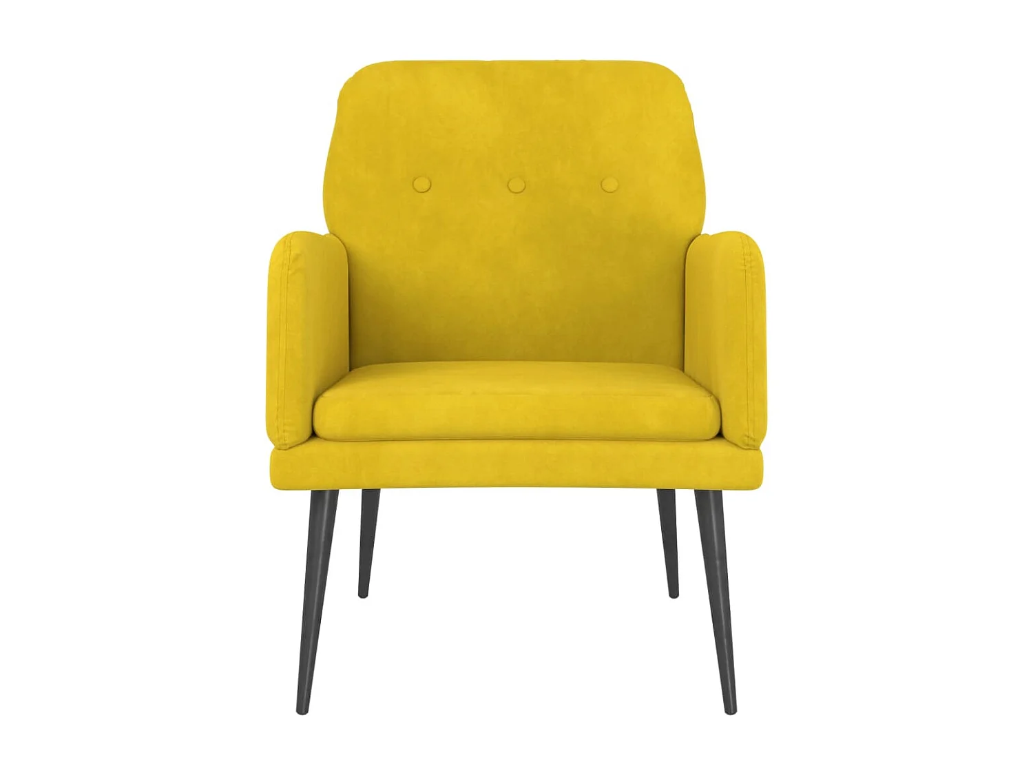 Fauteuil Jaune 62x79x79 cm Velours
