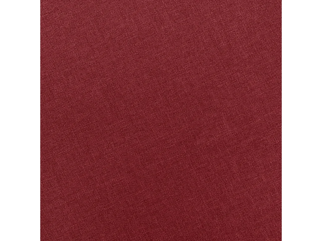 Sillón con taburete reposapiés de tela rojo tinto