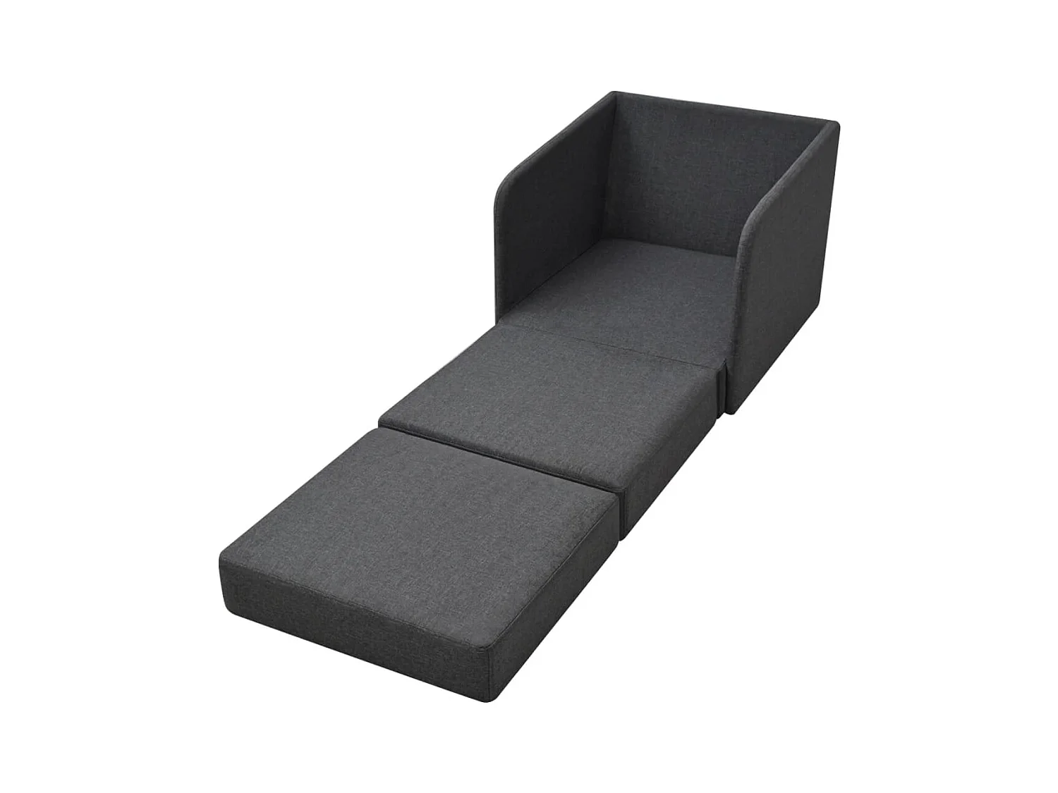 Fauteuil convertible Gris foncé Tissu