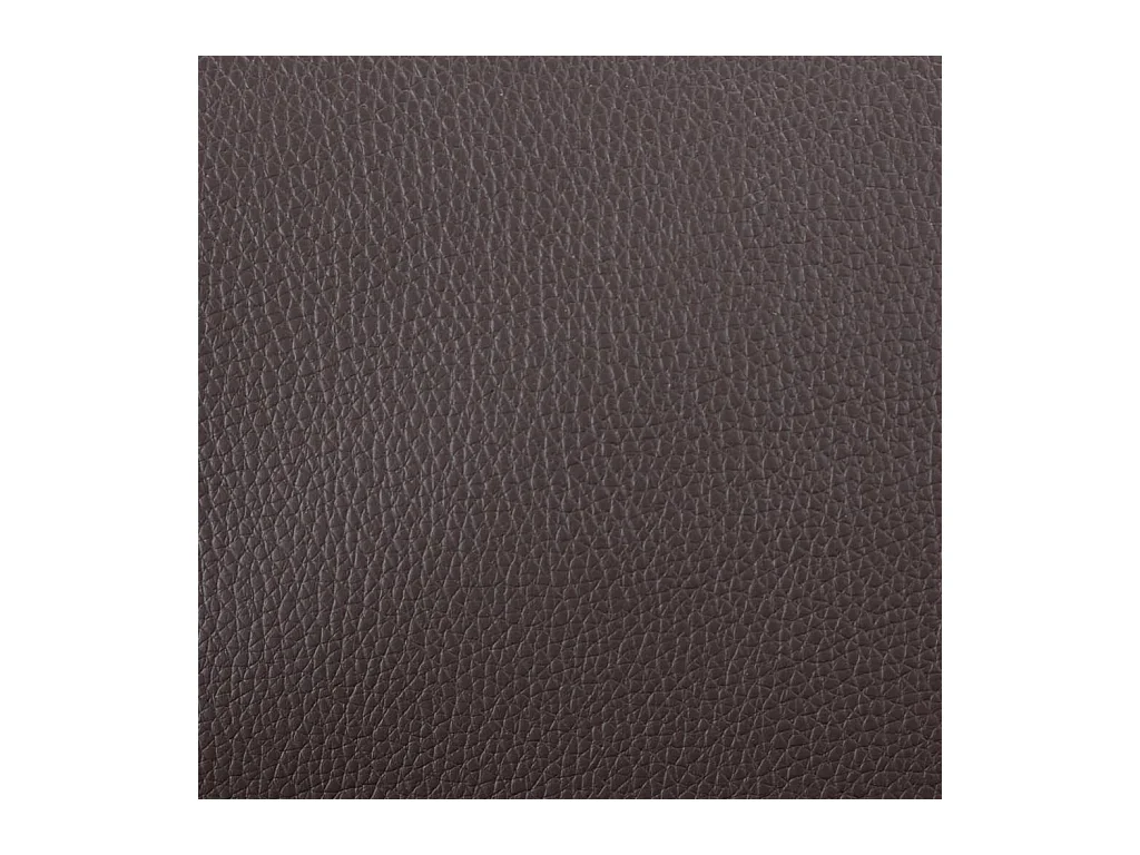 Sillón para la televisión de cuero sintético marrón