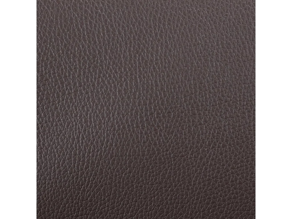 Sillón para la televisión de cuero sintético marrón