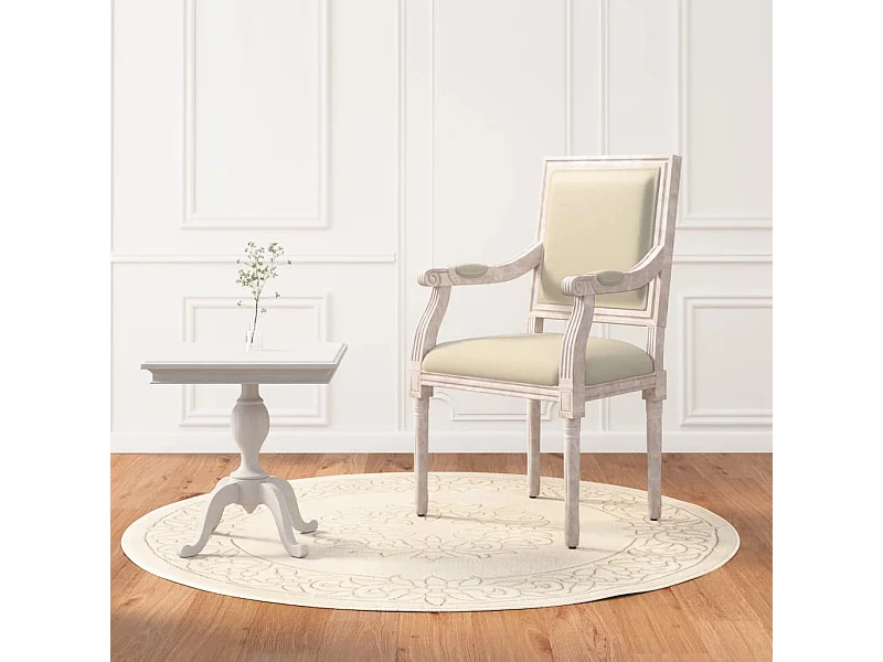 Fauteuil de fauteuil beige 54x59x99 cm lin