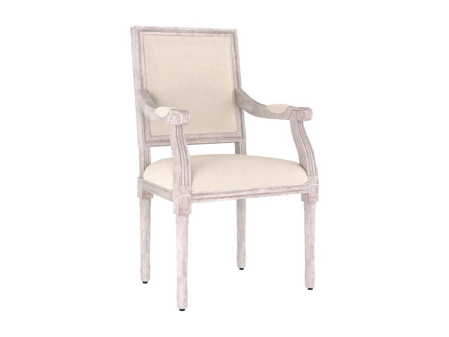 Fauteuil de fauteuil beige 54x59x99 cm lin