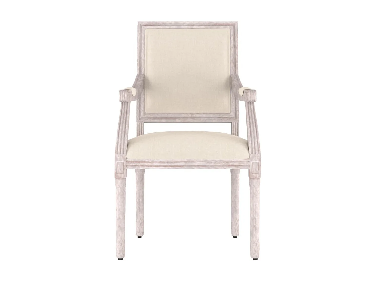 Fauteuil de fauteuil beige 54x59x99 cm lin