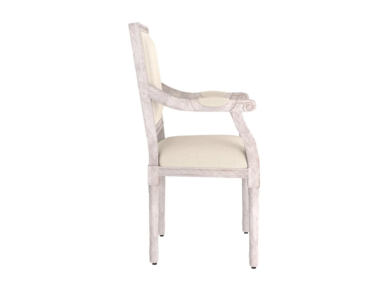 Fauteuil de fauteuil beige 54x59x99 cm lin
