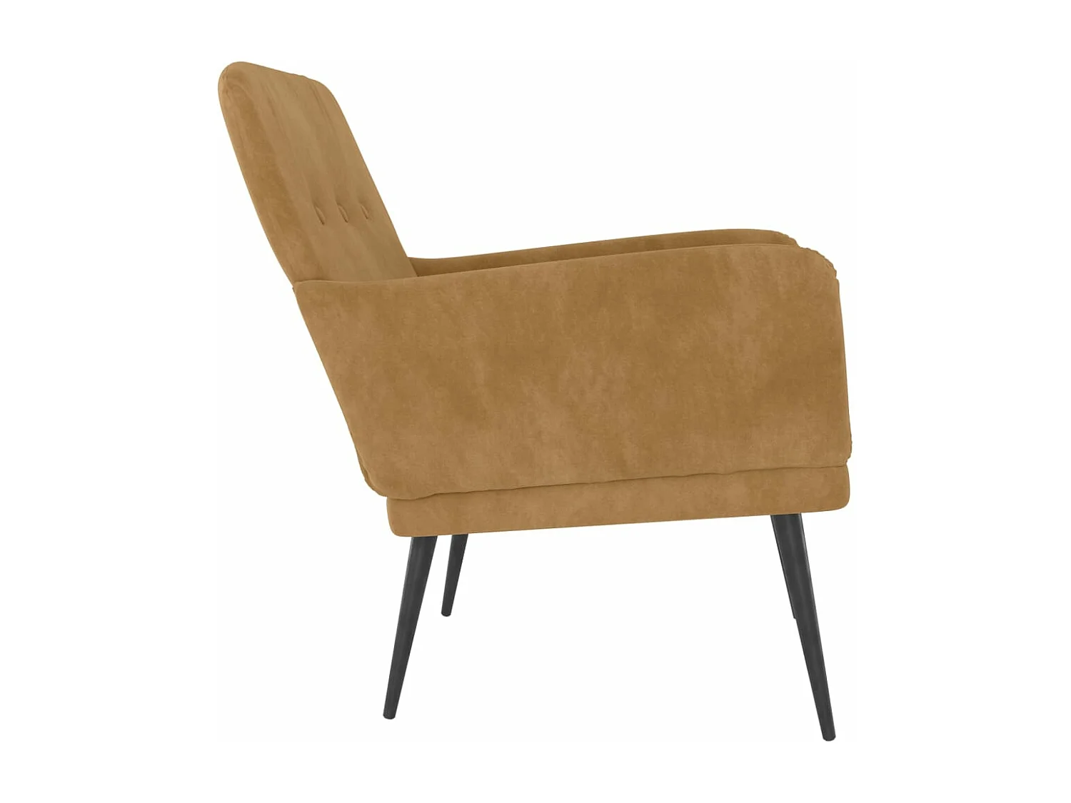 Fauteuil Marron 62x79x79 cm Velours