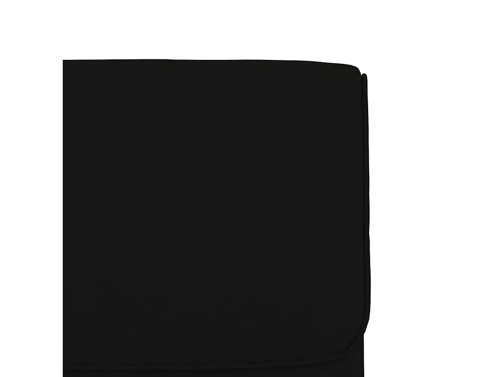 Loungestoel 55x64x80 cm kunstleer zwart