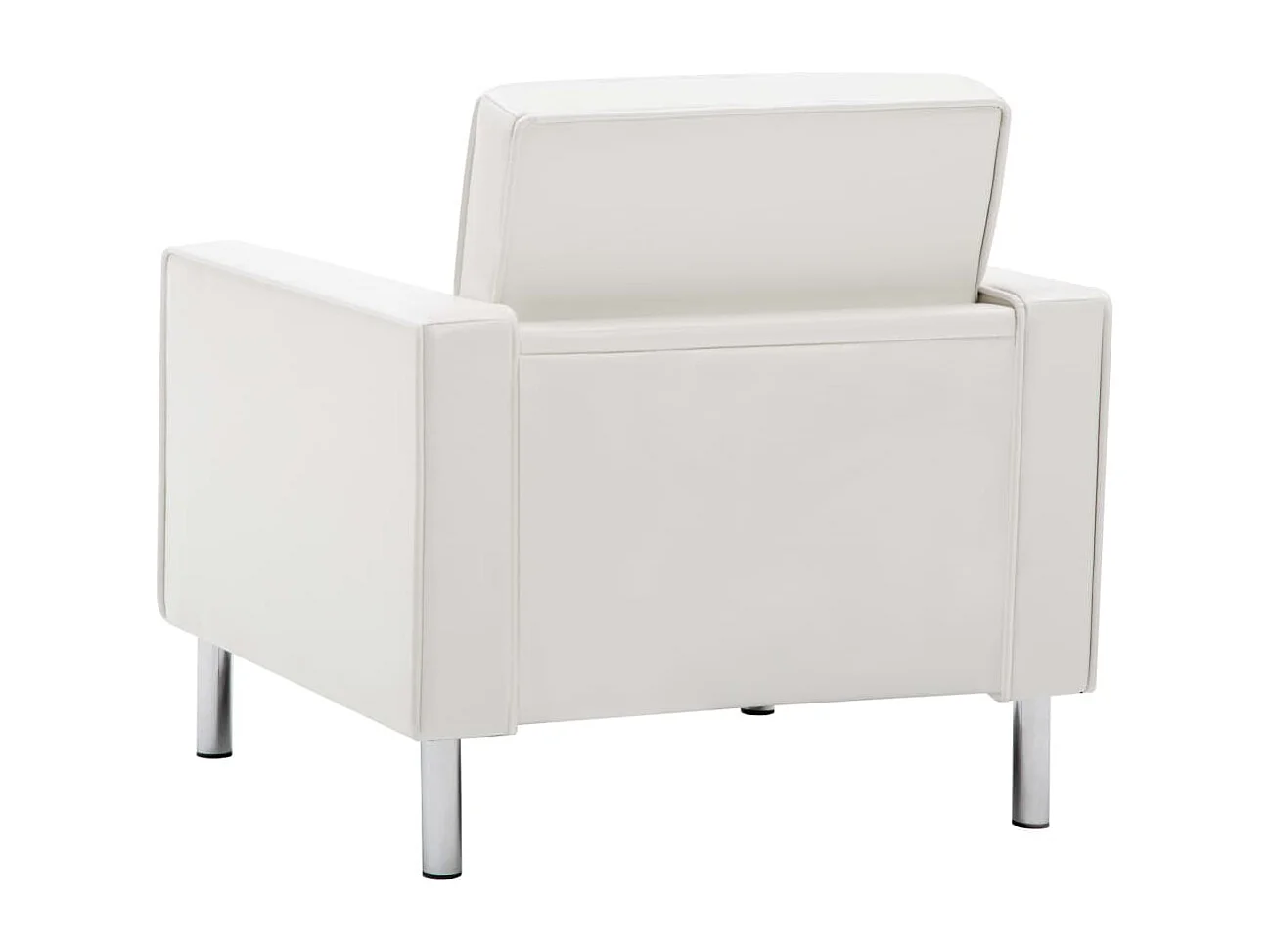 Fauteuil Blanc Similicuir
