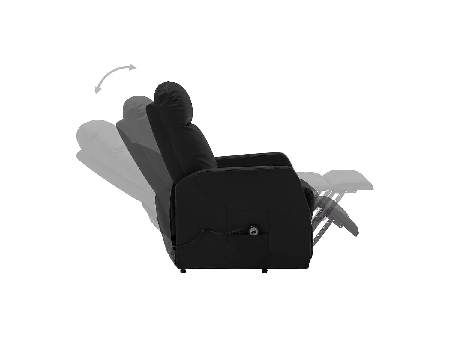 Fauteuil Noir Similicuir