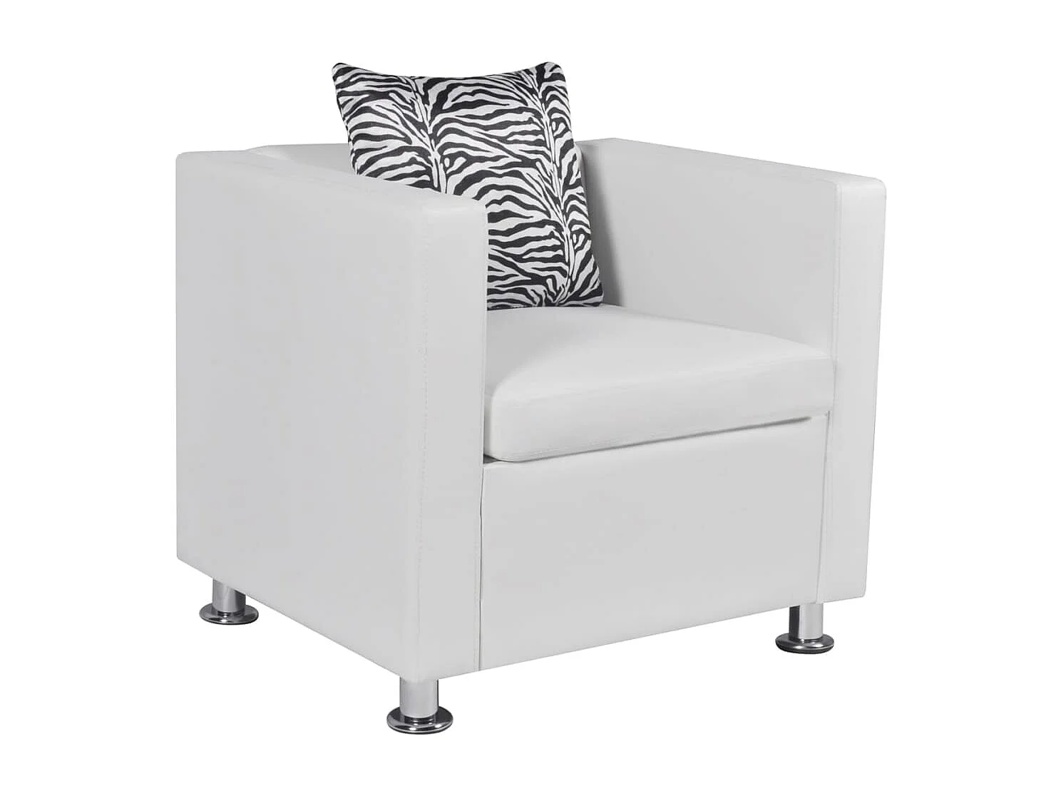 Fauteuil Blanc Similicuir