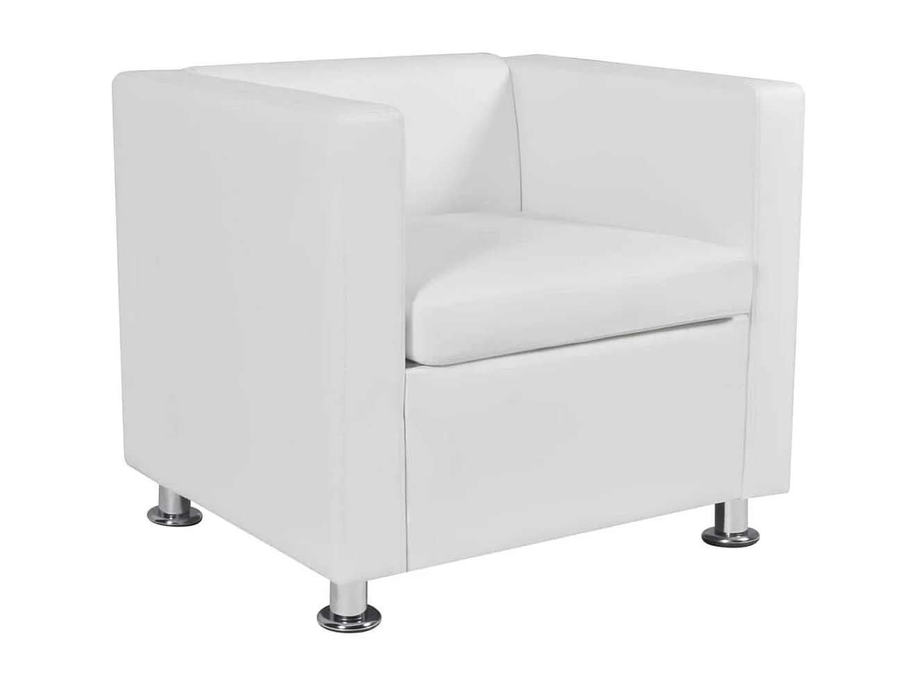 Fauteuil Blanc Similicuir