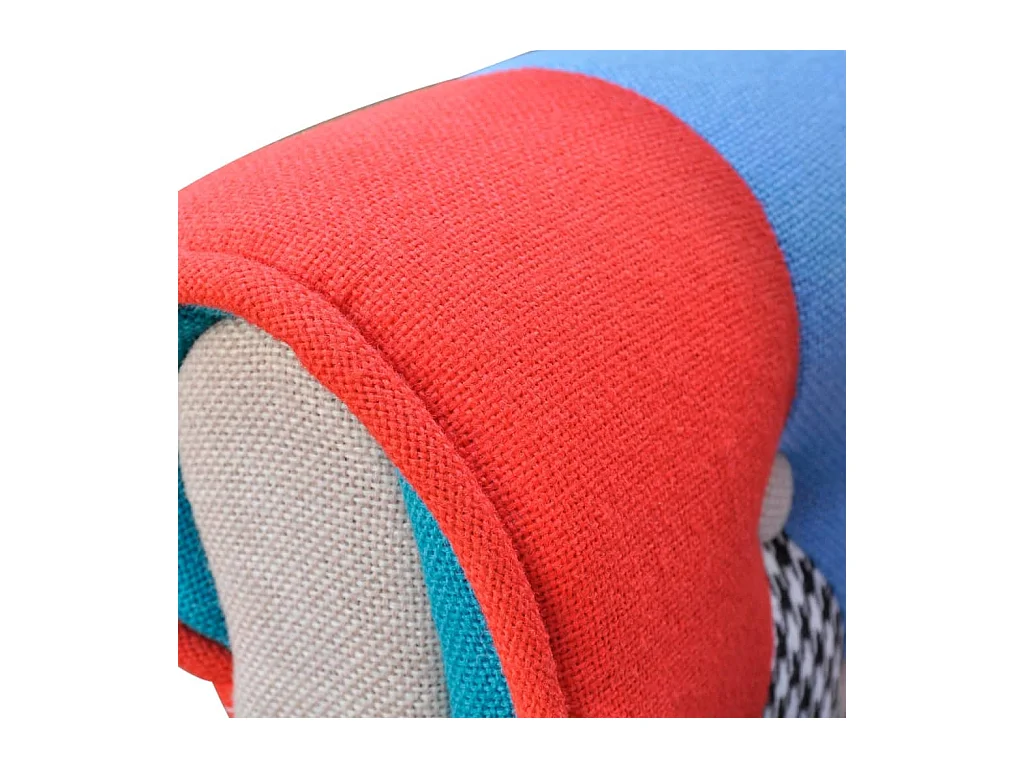 Fauteuil avec design de patchwork Tissu