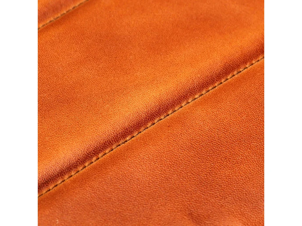 Poltrona de couro genuíno cor bronze