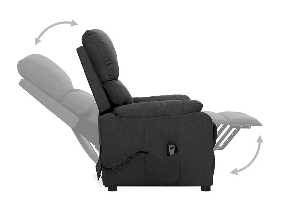 Fauteuil Gris foncé Tissu