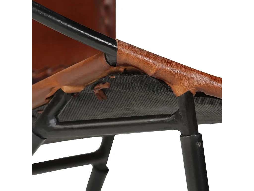 Fauteuil Marron Cuir véritable