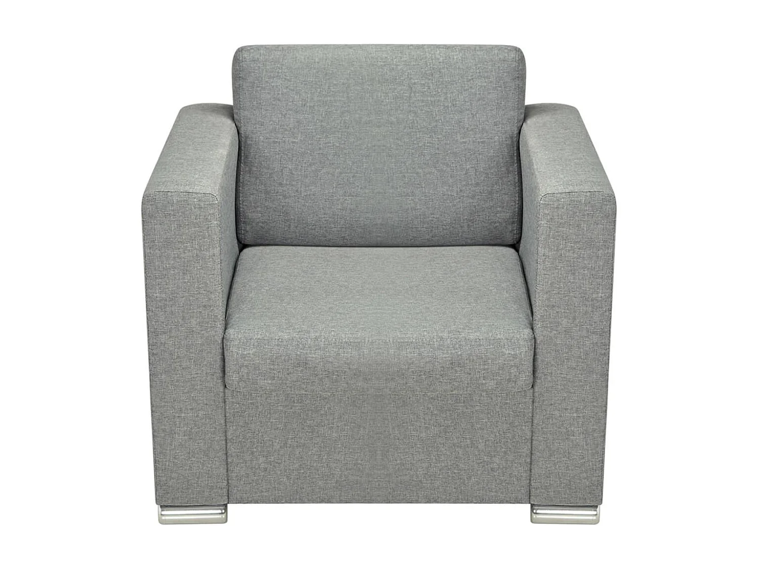 Fauteuil Gris clair Tissu