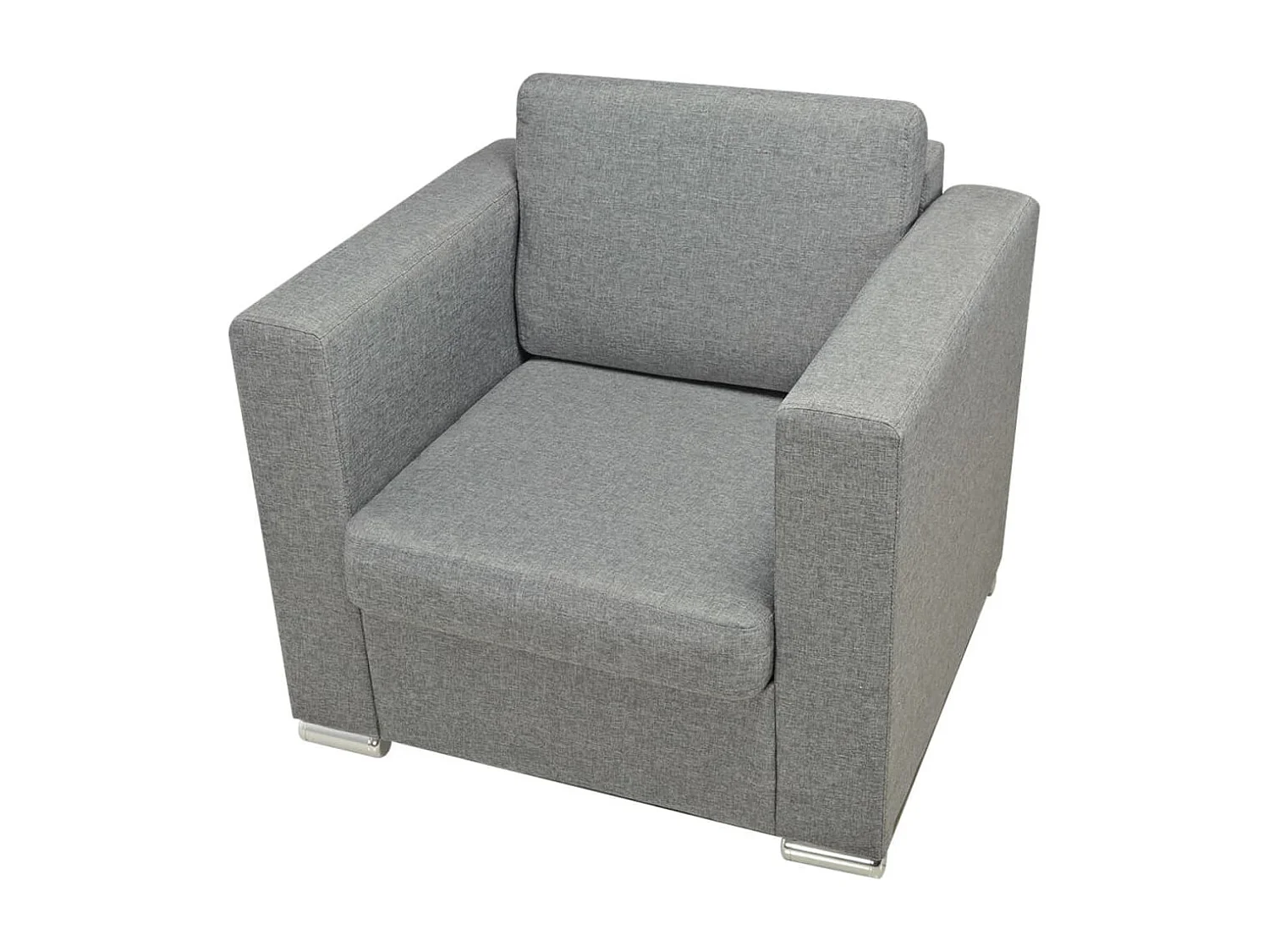 Fauteuil Gris clair Tissu