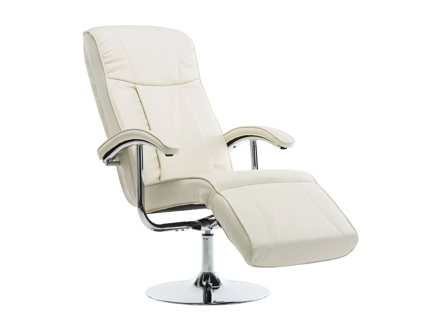 Fauteuil TV Crème Similicuir
