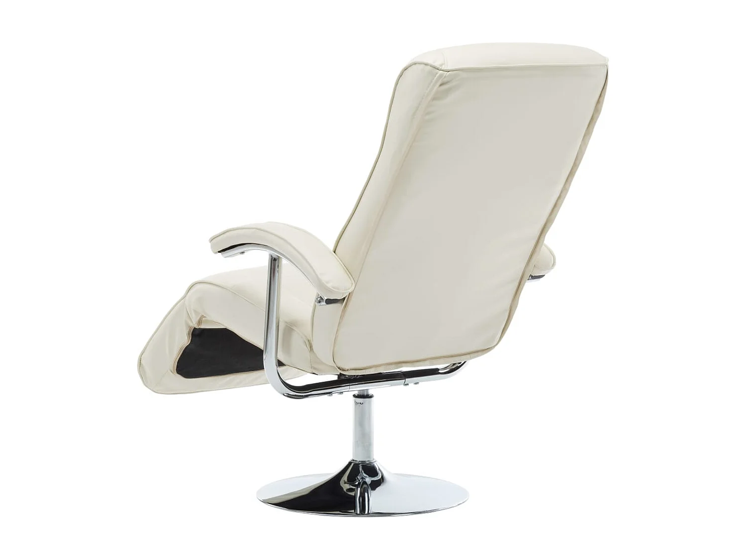 Fauteuil TV Crème Similicuir