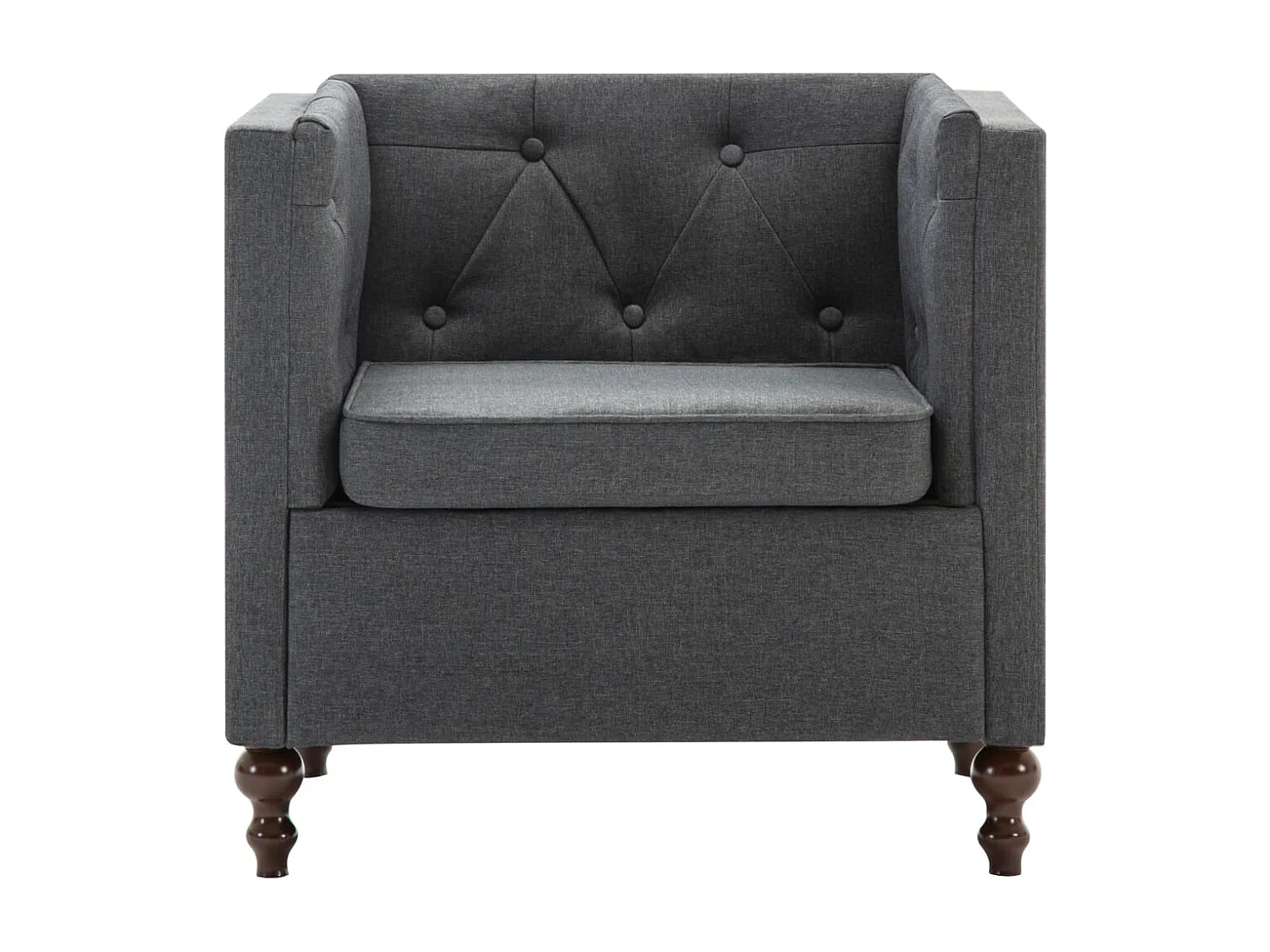 Fauteuil Gris foncé Tissu