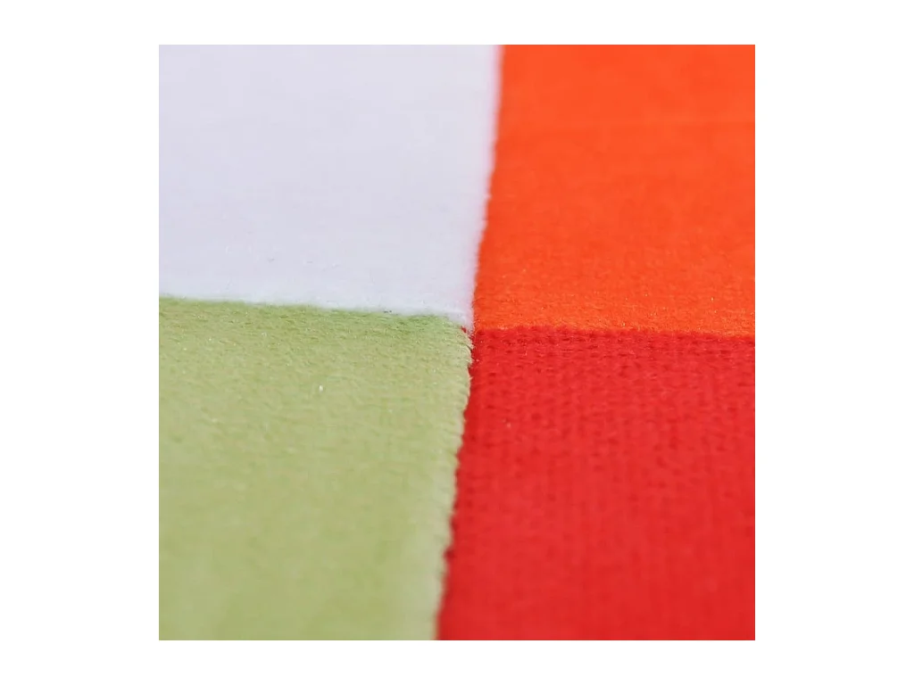 Fauteuil cube avec design de patchwork Chrome Tissu