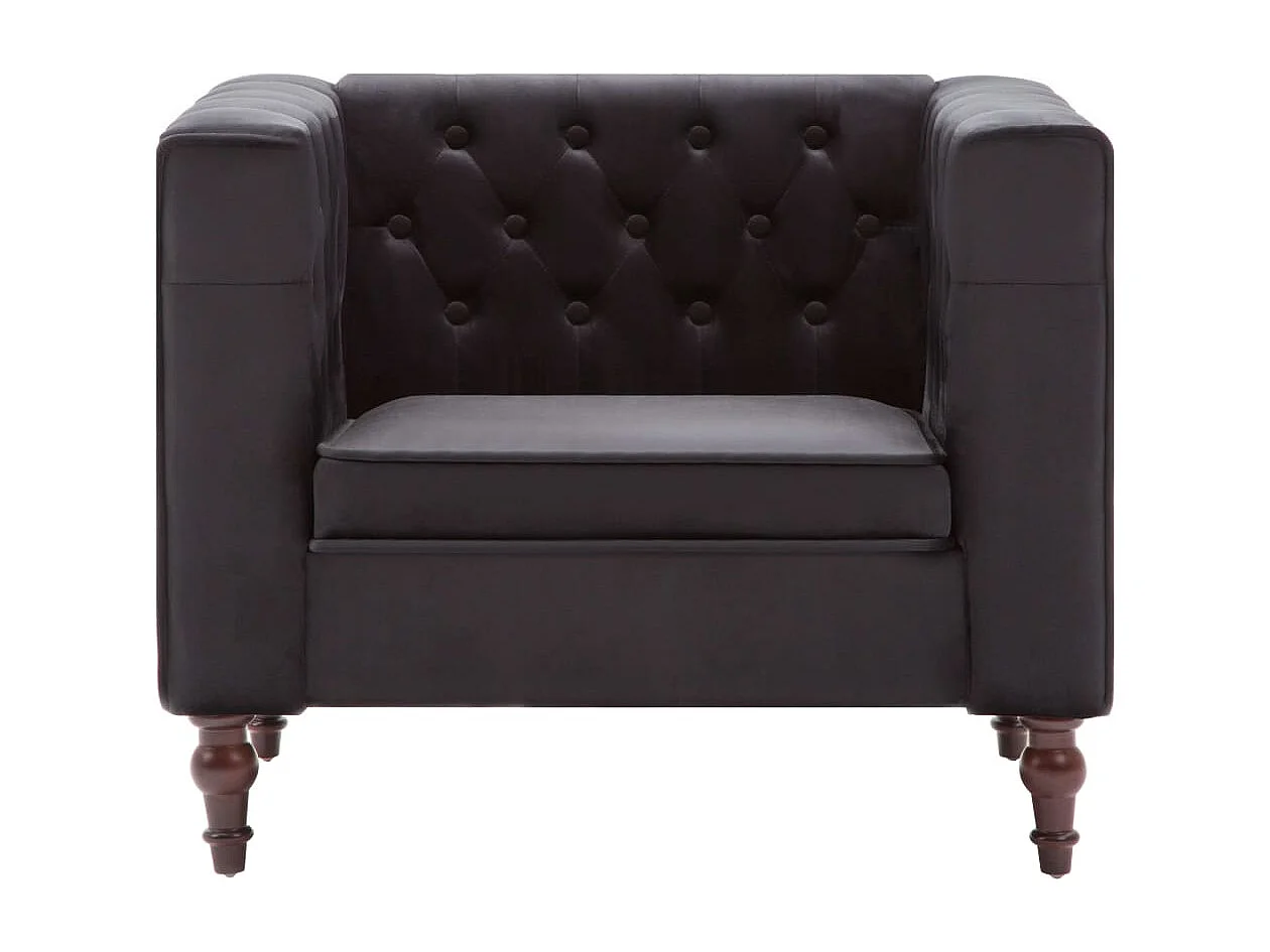 Fauteuil Noir Velours