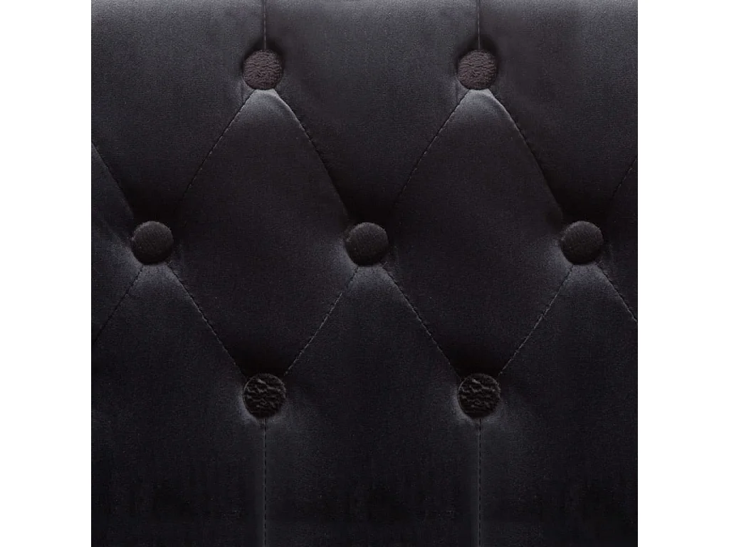 Sillón de terciopelo negro