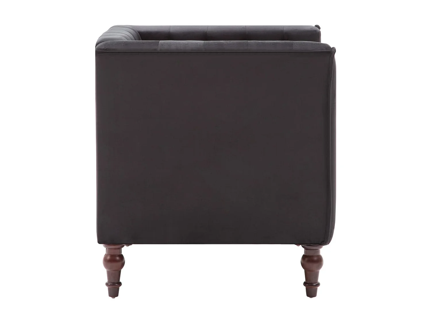 Sillón de terciopelo negro