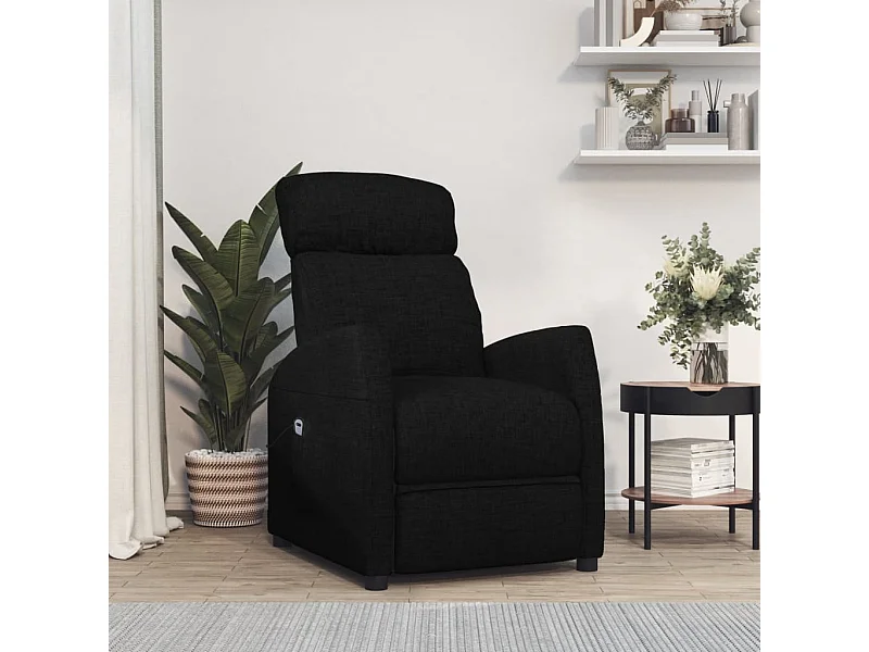 Sillón elevable tela negro