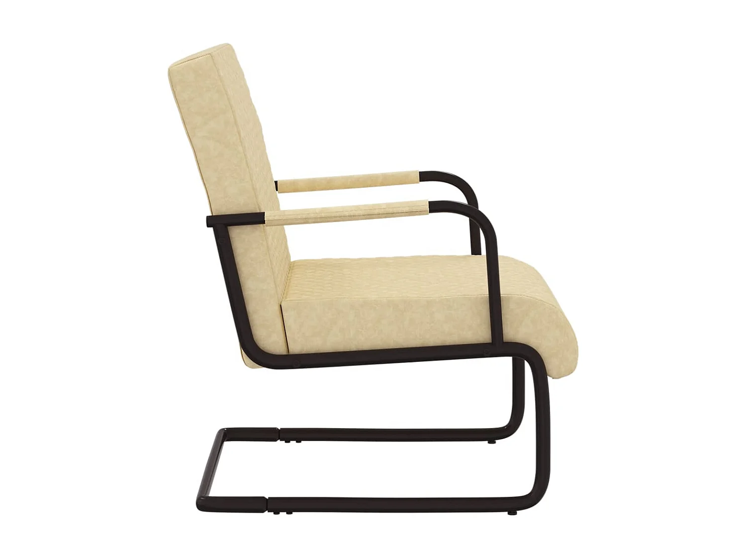 Fauteuil cantilever Crème Similicuir