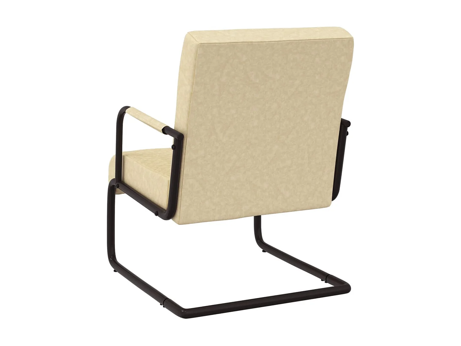Fauteuil cantilever Crème Similicuir