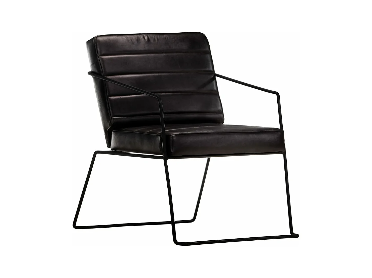 Fauteuil Noir Cuir véritable
