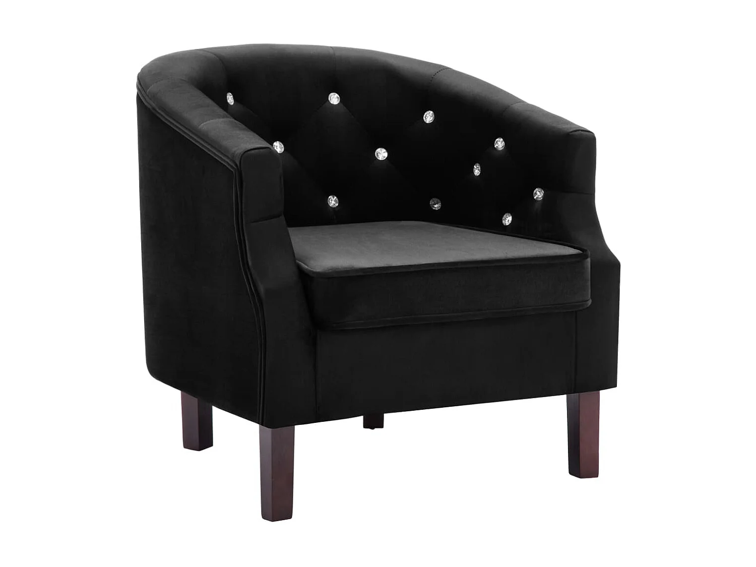 Fauteuil Noir Velours