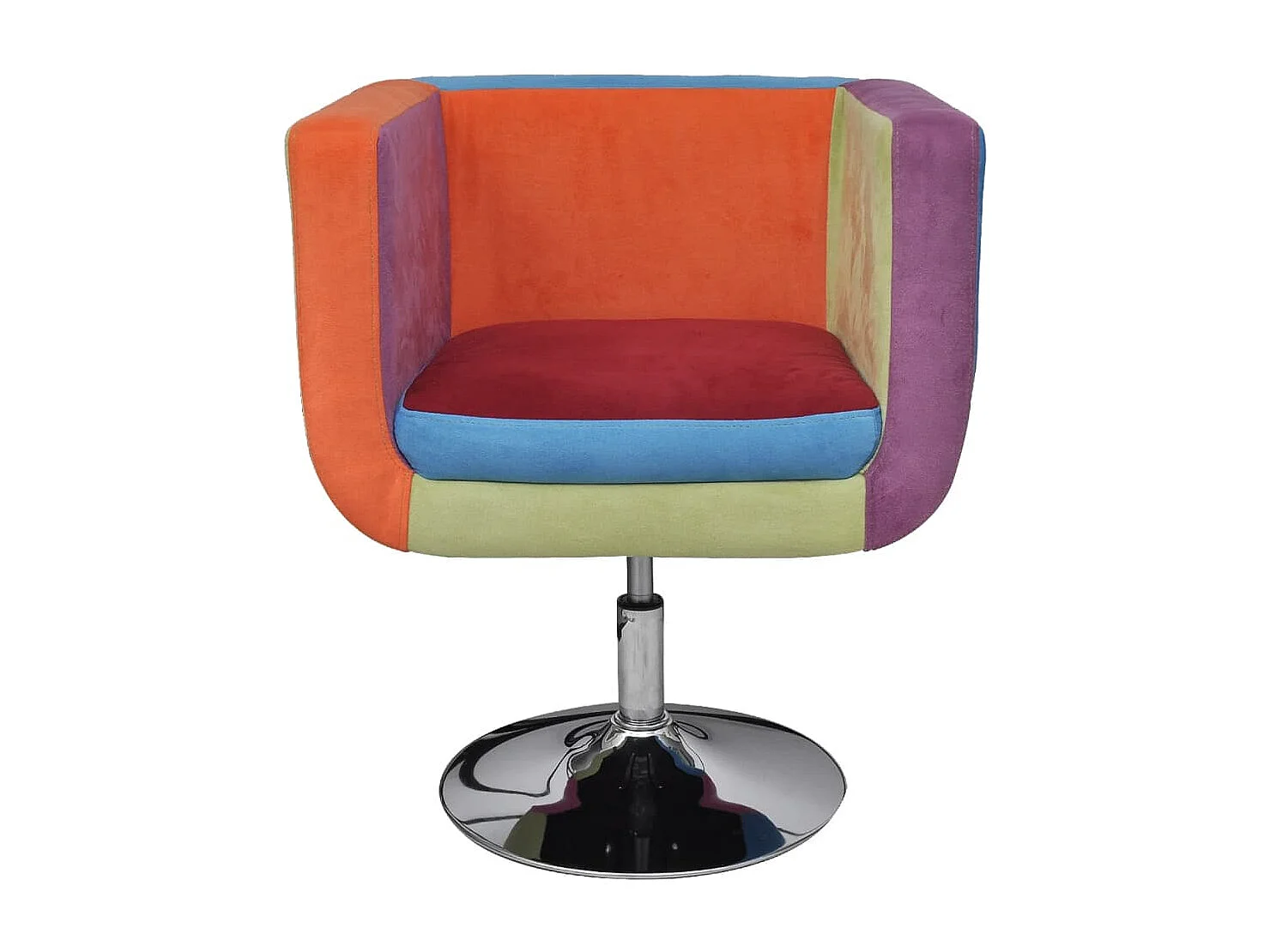 Fauteuil avec design de patchwork Cube Tissu