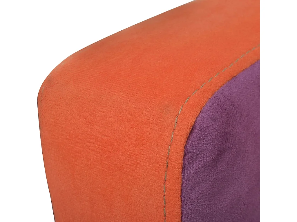 Fauteuil avec design de patchwork Cube Tissu