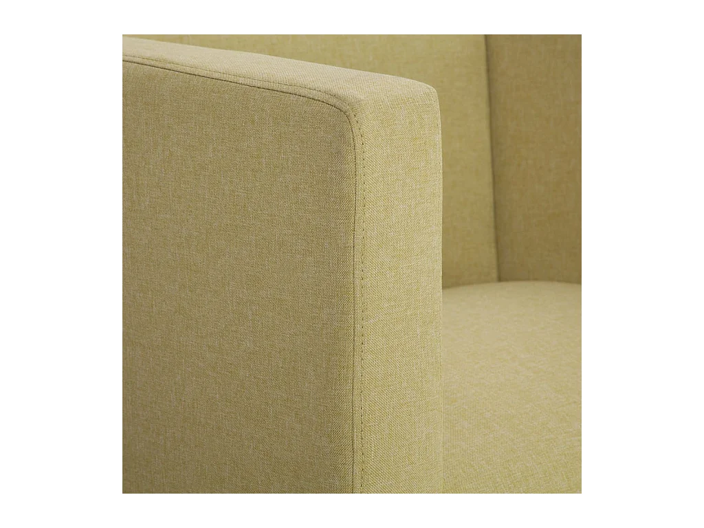 Fauteuil cube Vert Tissu